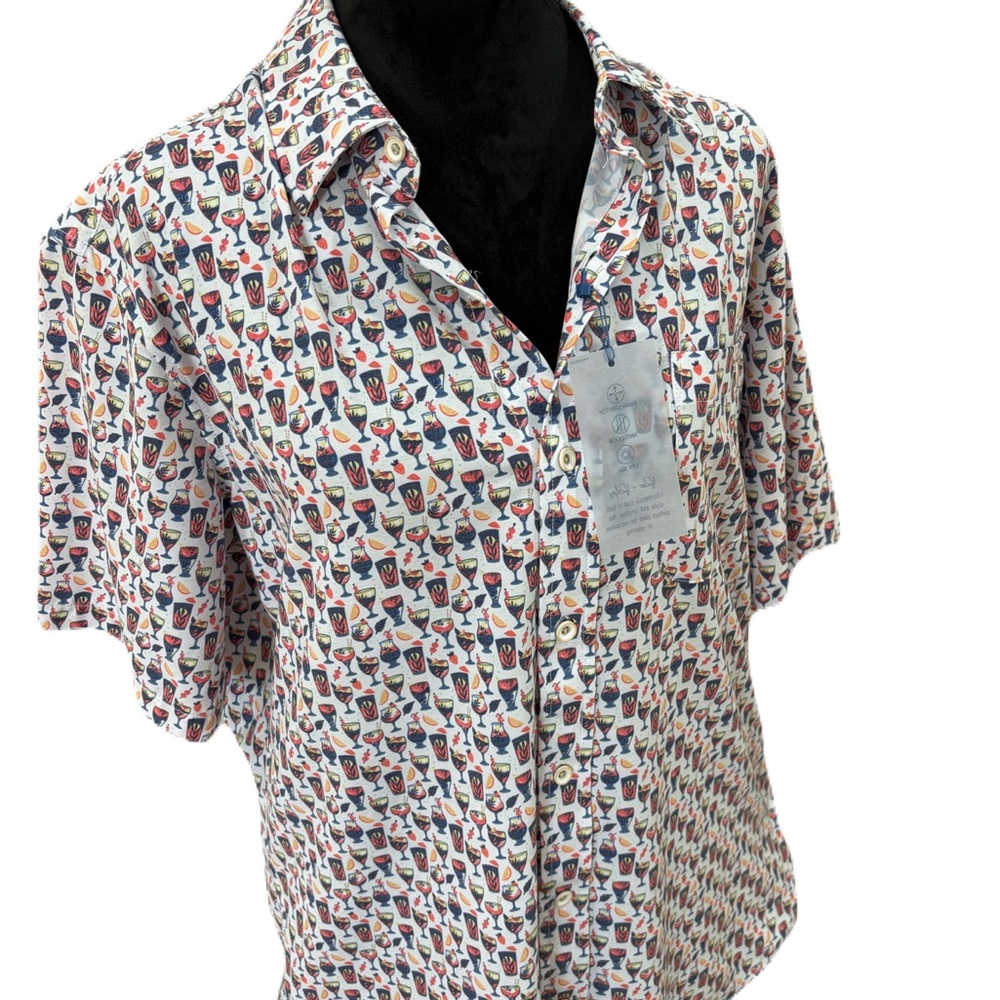 NWT Men's Multicolor Patterned Shirt - Picture 4 of 6